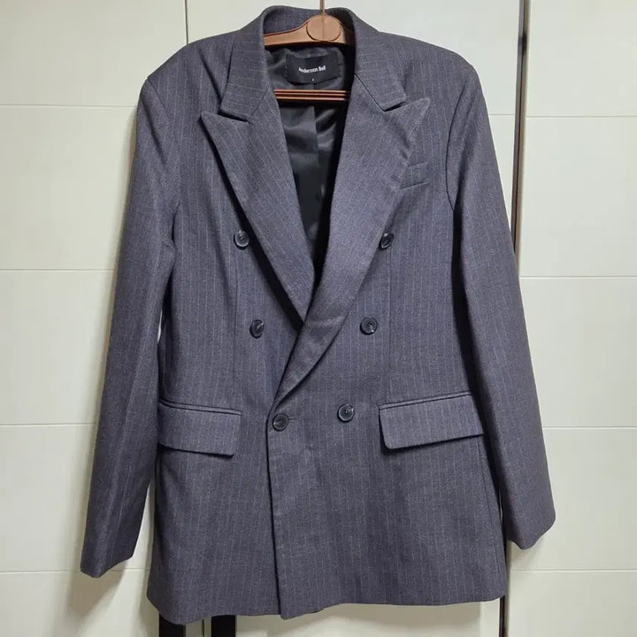 [BUNJANG] Andersson Bell Stripe Double-Button Jacket / 앤더슨벨 스트라이프 더블 버튼 자켓