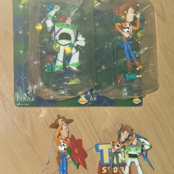 [BUNJANG] Toy Story Woody Buzz Christmas Ornament Figure Bundle Set / 일괄) 토이스토리 우디 버즈 크리스마스 오너먼트 피규어
