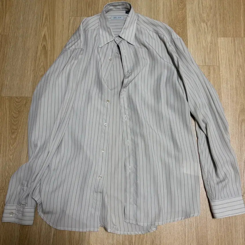 [BUNJANG] Velier Breeze Chico Shirt Beige Stripe / [03/95] 벨리에 브리즈 치코 셔츠