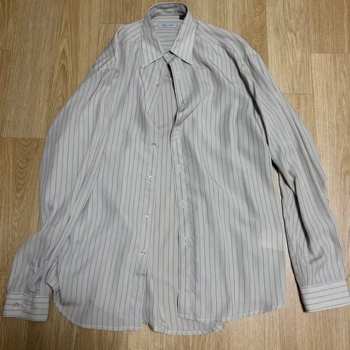 [BUNJANG] Velier Breeze Chico Shirt Beige Stripe / [03/95] 벨리에 브리즈 치코 셔츠