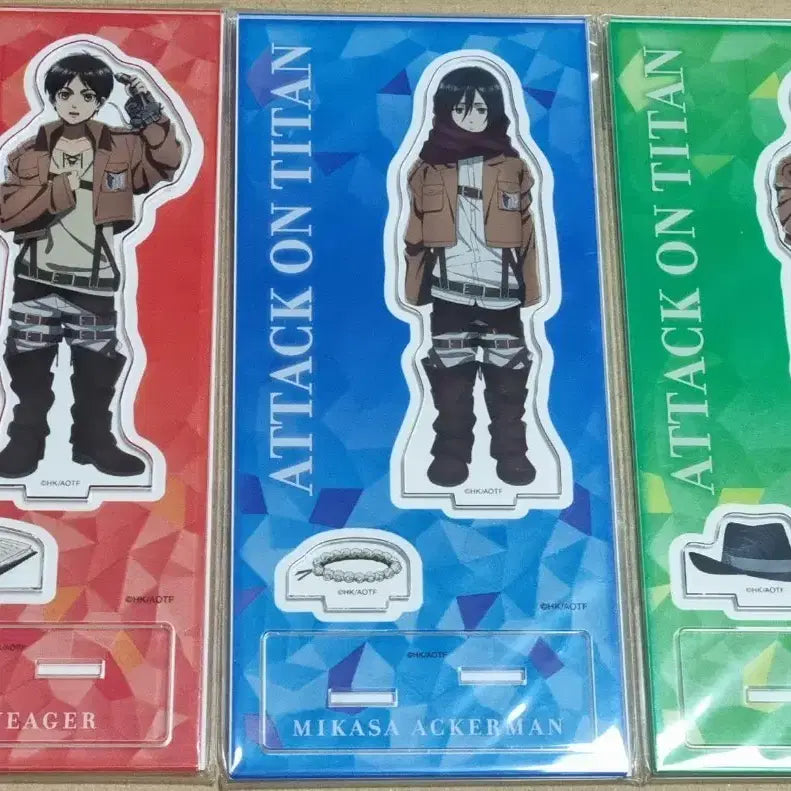 [BUNJANG] Attack on Titan Chibi Acrylic Stand Bundle Set / 진격거 진격의 거인 치비 꼬마 조사병단 아크릴 스탠드 에렌 미카사 리바이