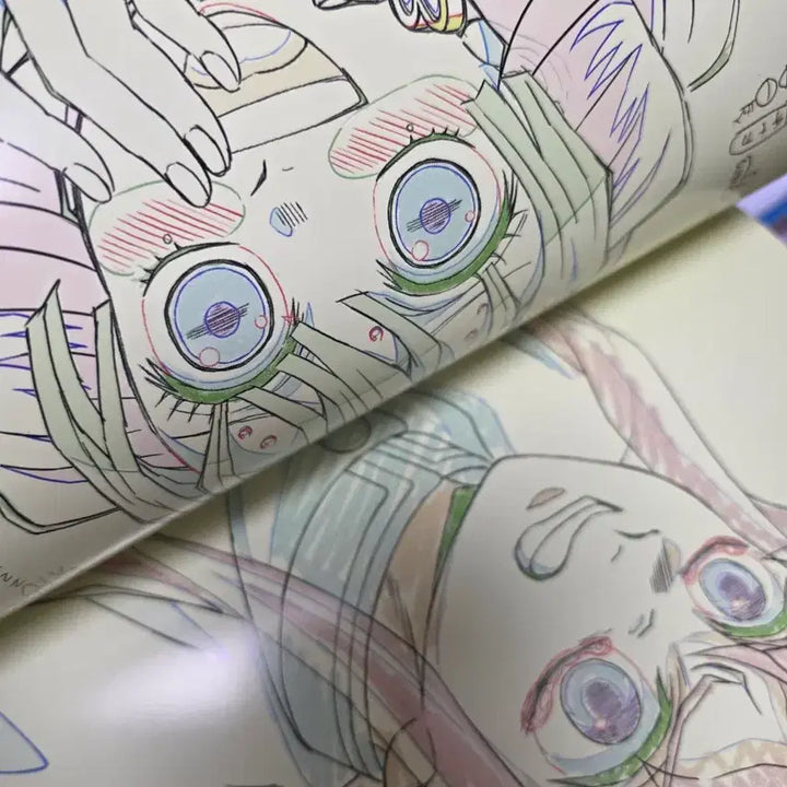 [BUNJANG] Demon Slayer: Kimetsu no Yaiba Original Art Pamphlet / 귀멸의 칼날 팜플렛 귀칼 원화 아카자 시노부 귀살대 무이치로 기유