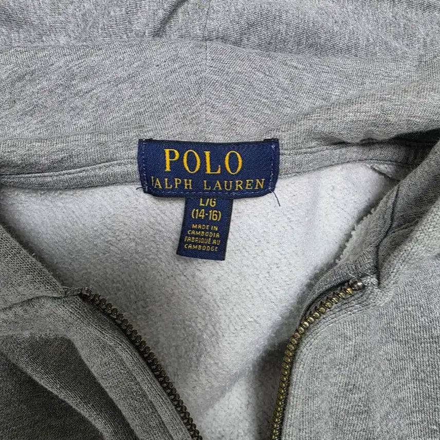 [SOLD OUT] 폴로 랄프로렌 그레이 후드집업 L/G (14-16) 여성44