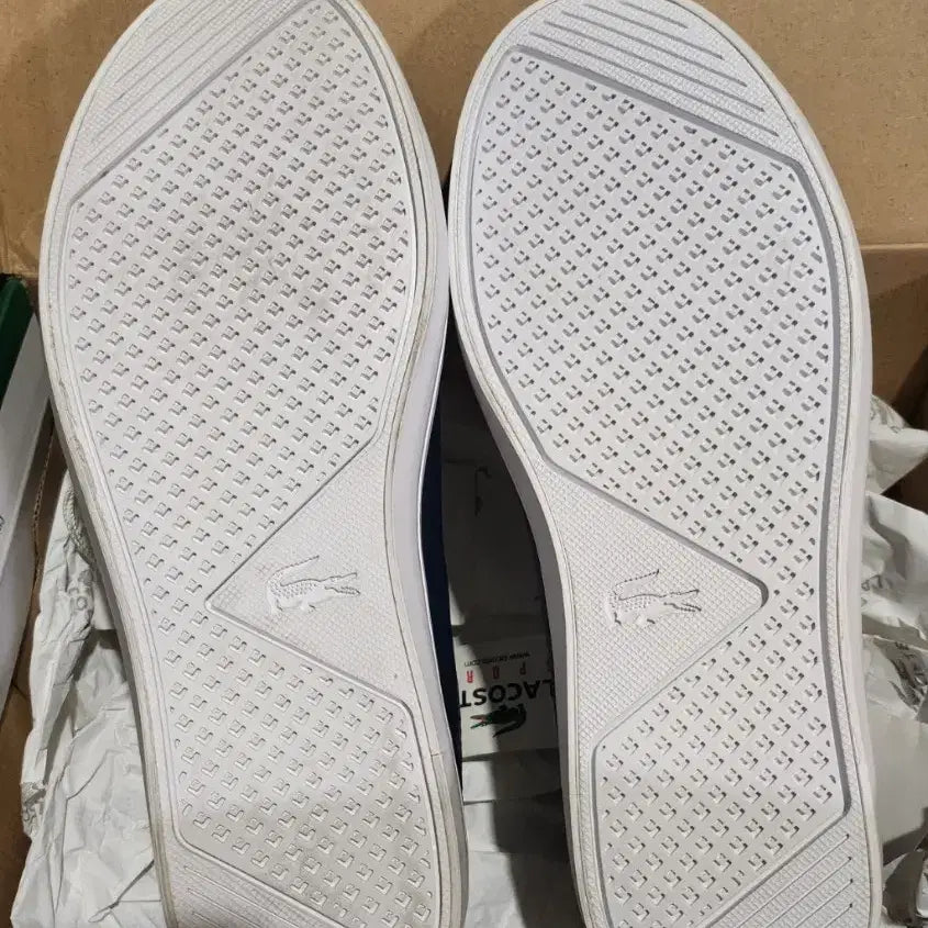 [BUNJANG] Lacoste Lancelle Navy Sneakers / [새상품] 라코스테 란셀 네이비 스니커즈 (220mm)