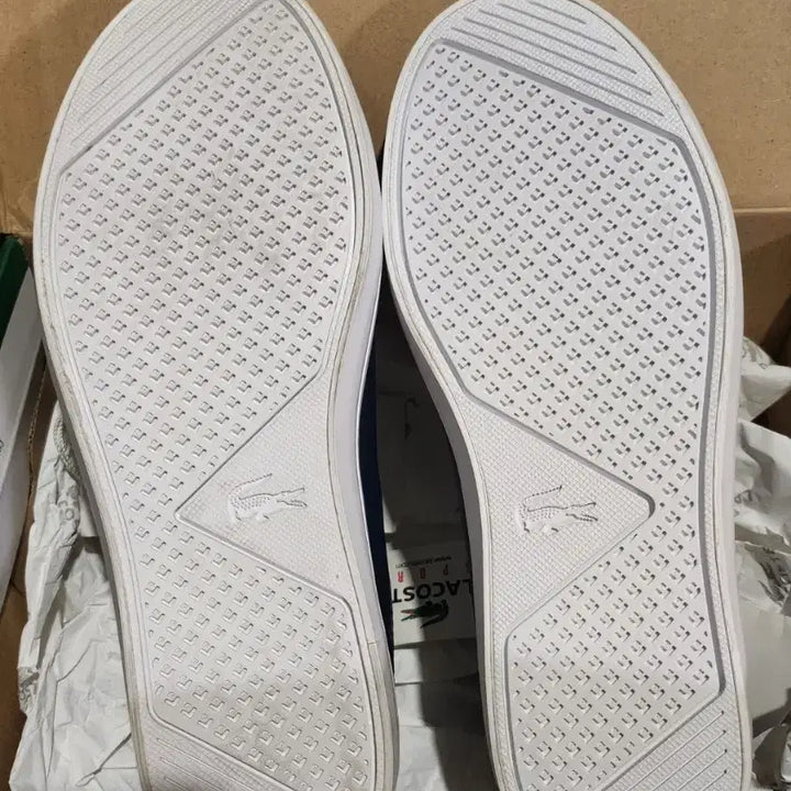 [BUNJANG] Lacoste Lancelle Navy Sneakers / [새상품] 라코스테 란셀 네이비 스니커즈 (220mm)