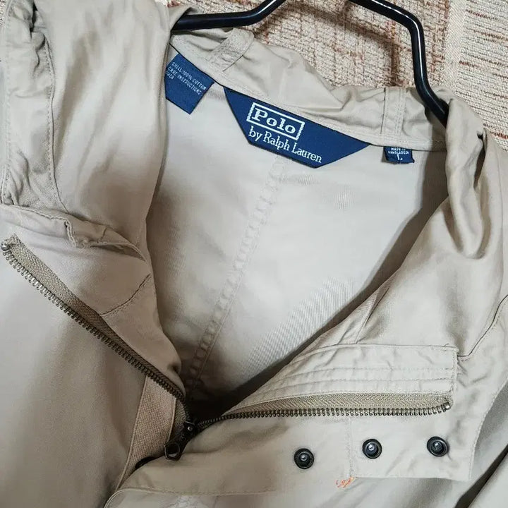 [BUNJANG] Polo Ralph Lauren 90s Cotton Hooded Jacket (L) / 폴로랄프로렌 90s 코튼 후드 자켓 (L)