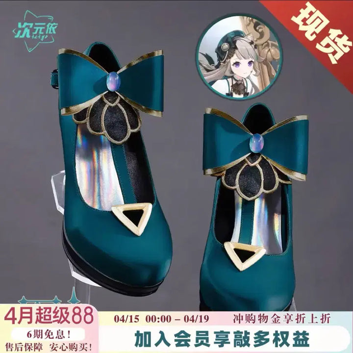 [BUNJANG] Genshin Impact Lynette Cafe Theme Cosplay Shoes / 원신 리넷 카페 테마 코스프레 신발