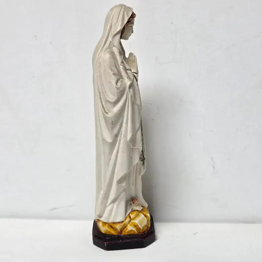 [BUNJANG] Aron Art Holly Mother Mary Resin Statue / 80년대 국산 아론 아트홀리 성물 성모마리아 레진 가톨릭 성모상