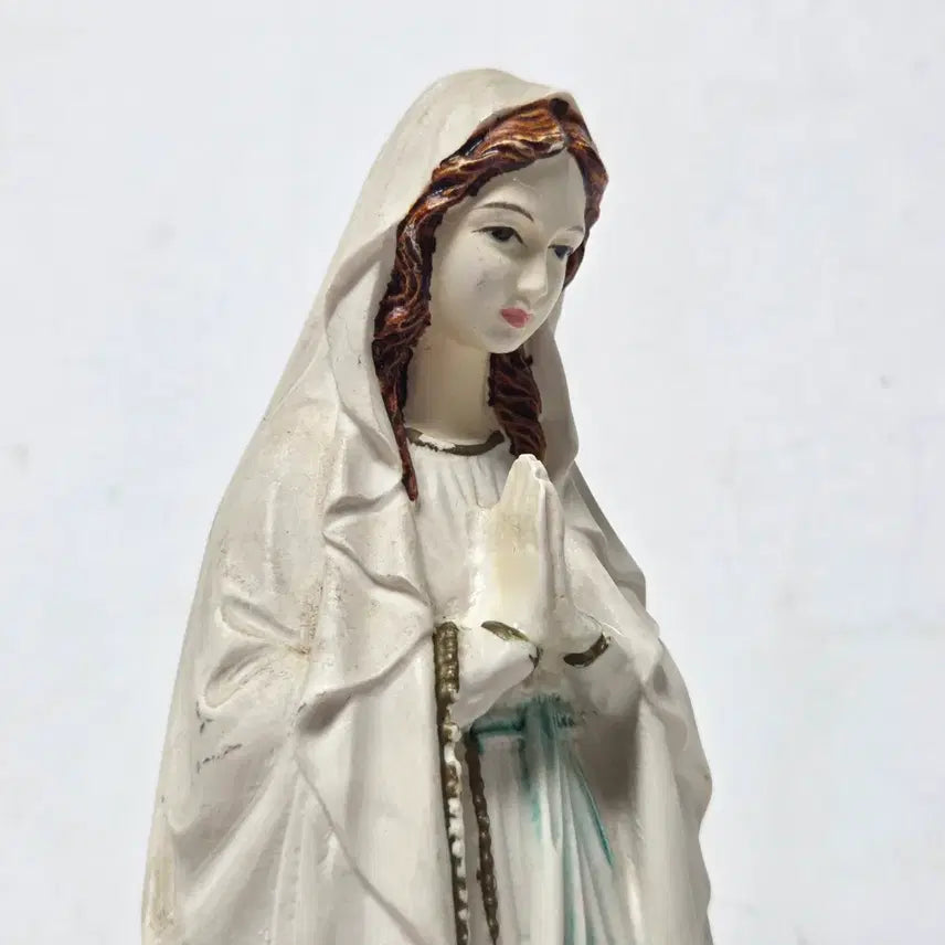 [BUNJANG] Aron Art Holly Mother Mary Resin Statue / 80년대 국산 아론 아트홀리 성물 성모마리아 레진 가톨릭 성모상