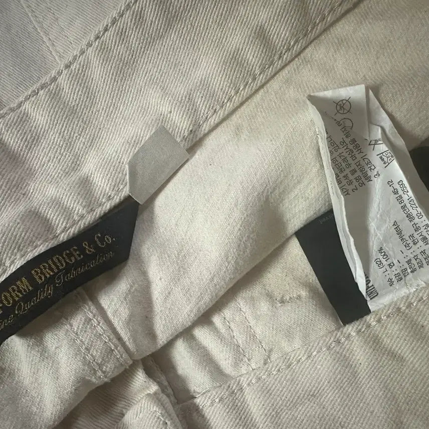 [BUNJANG] Uniform Bridge Semi-Wide Khaki &amp; White Cotton Pants Bundle / (유니폼브릿지-세미와이드) 카키색 면바지 팬츠+ 흰색 면바지 팬츠