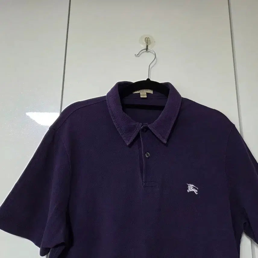 [SOLD OUT] 남성 버버리 퍼플 카라 티