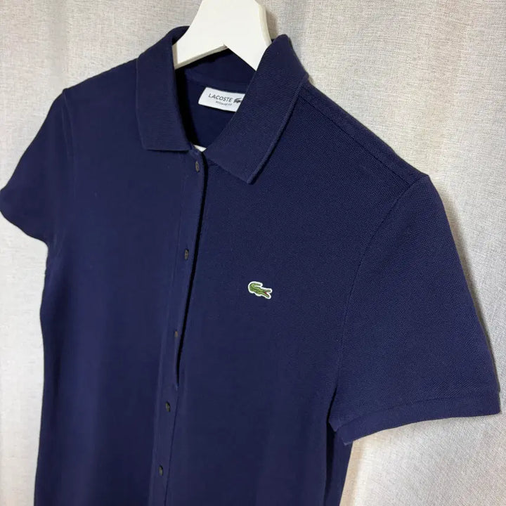 [BUNJANG] Lacoste Navy Collar Dress Regular Fit / 라코스테 네이비 카라 원피스 (36 / 레귤러핏)