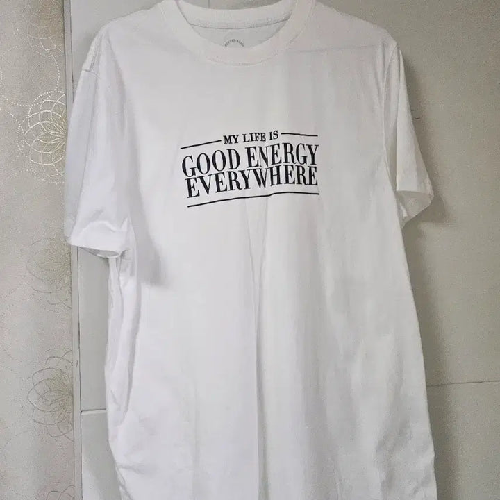 [BUNJANG] Giordano Basic White Printed Short Sleeve T-Shirt / 지오다노베이직 흰색 프린팅 반팔티