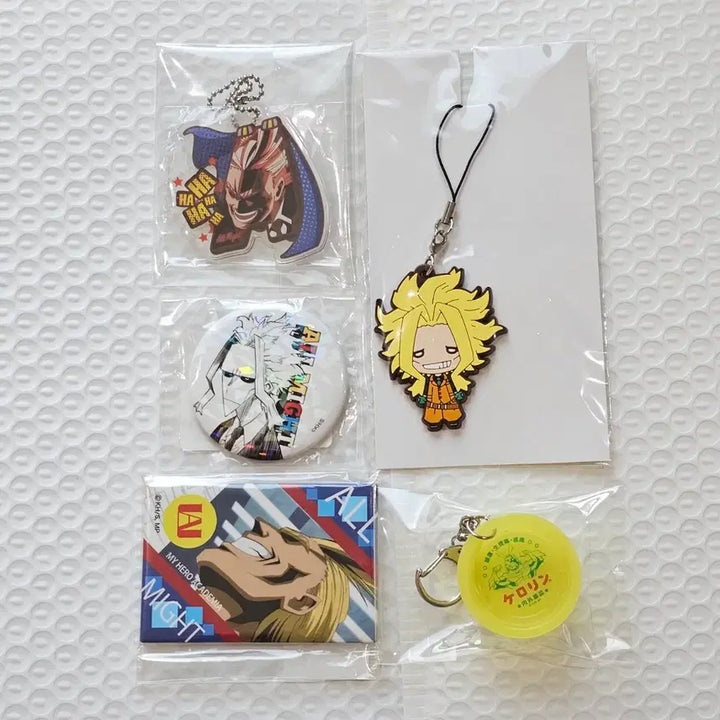 [BUNJANG] My Hero Academia All Might Goods Set Plush Acrylic Badge / 올마이트 굿즈 세트 곰인형 무뉴구루미 누이 아크릴 캔뱃지 나히아 히로아카