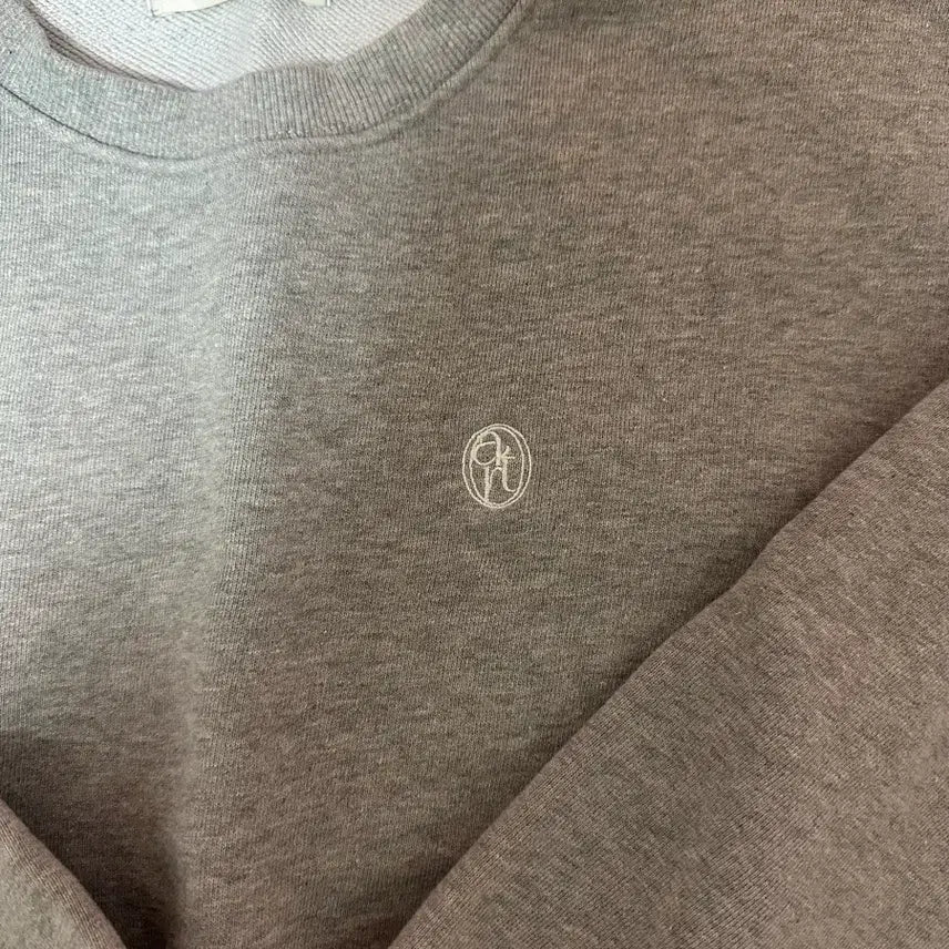 [BUNJANG] Attrangs Crop Sweatshirt Gray / 아뜨랑스 크롭 맨투맨 그레이