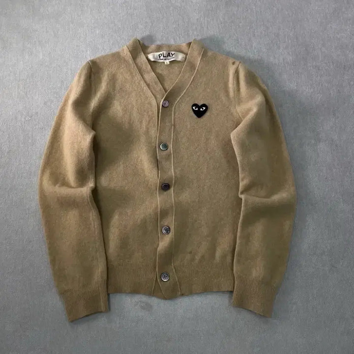 [BUNJANG] Comme des Garcons Beige Wool Cardigan / W 꼼데가르송 베이지 울 가디건