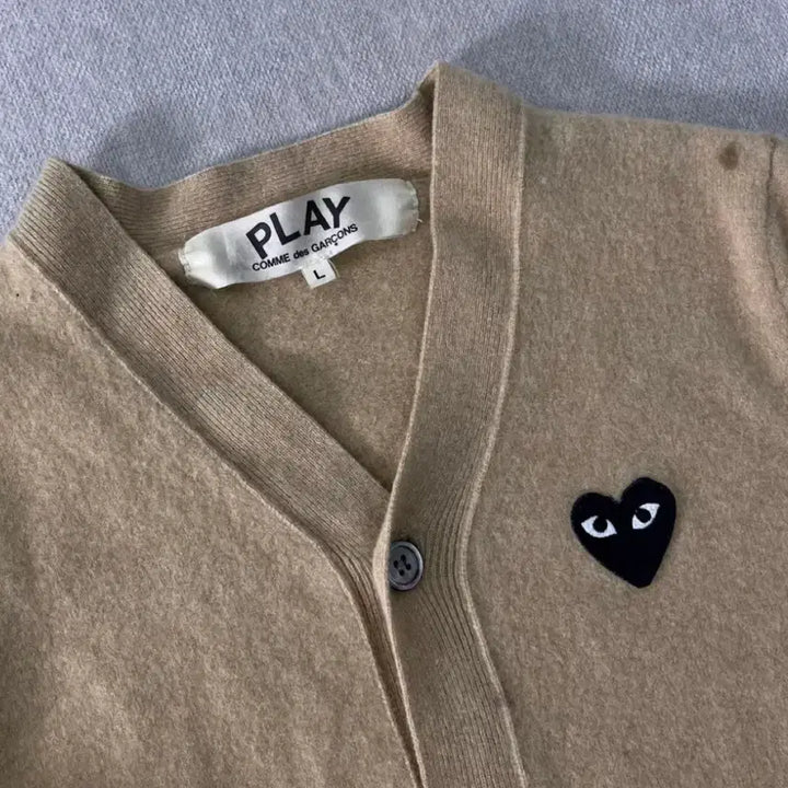 [BUNJANG] Comme des Garcons Beige Wool Cardigan / W 꼼데가르송 베이지 울 가디건