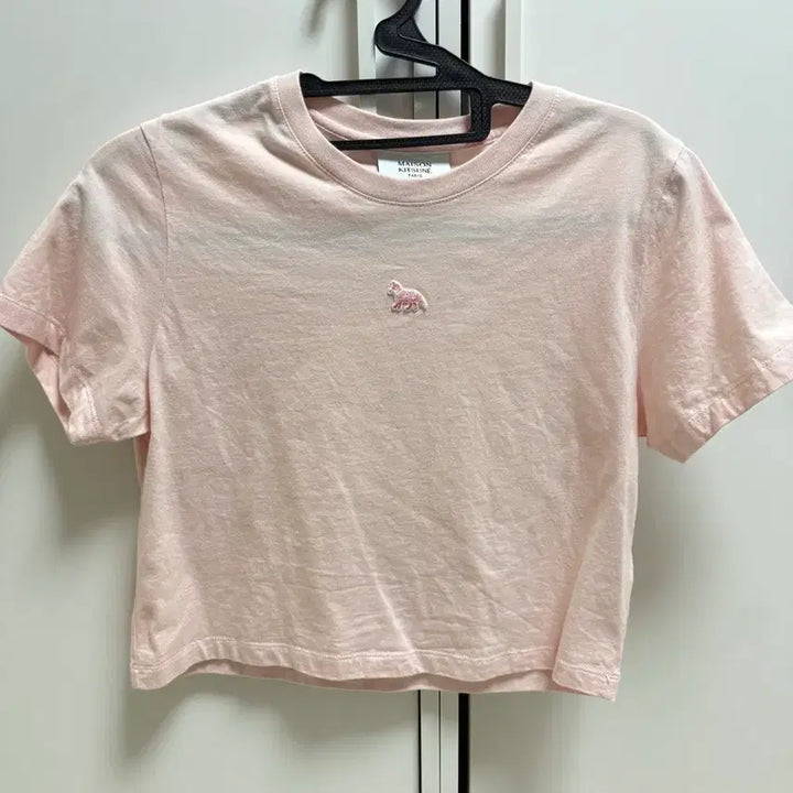 [BUNJANG] Maison Kitsuné Pink Fox Short Sleeve T-Shirt / 메종키츠네 반팔 티셔츠 핑크 폭스