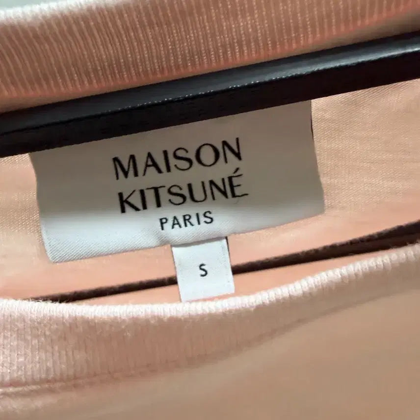 [BUNJANG] Maison Kitsuné Pink Fox Short Sleeve T-Shirt / 메종키츠네 반팔 티셔츠 핑크 폭스