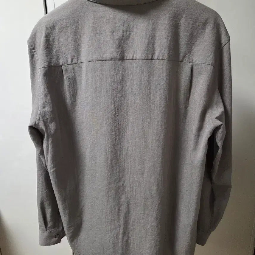 [BUNJANG] 8 Seconds Open Collar Linen Shirt / 8세컨즈 오픈카라 셔츠