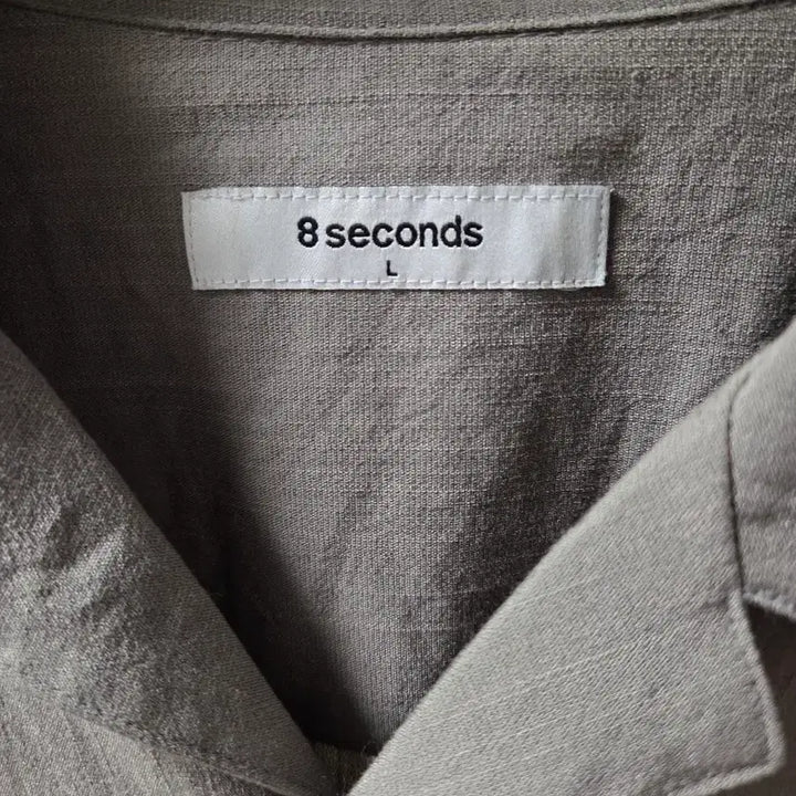 [BUNJANG] 8 Seconds Open Collar Linen Shirt / 8세컨즈 오픈카라 셔츠