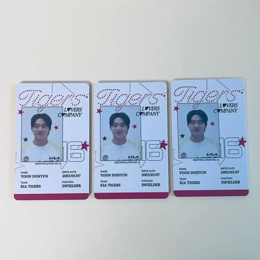 [BUNJANG] Kia Tigers Yoon Do-hyun Staff ID Photocard Lucky Draw / 기아타이거즈 윤도현 사원증 포카 럭드 양도