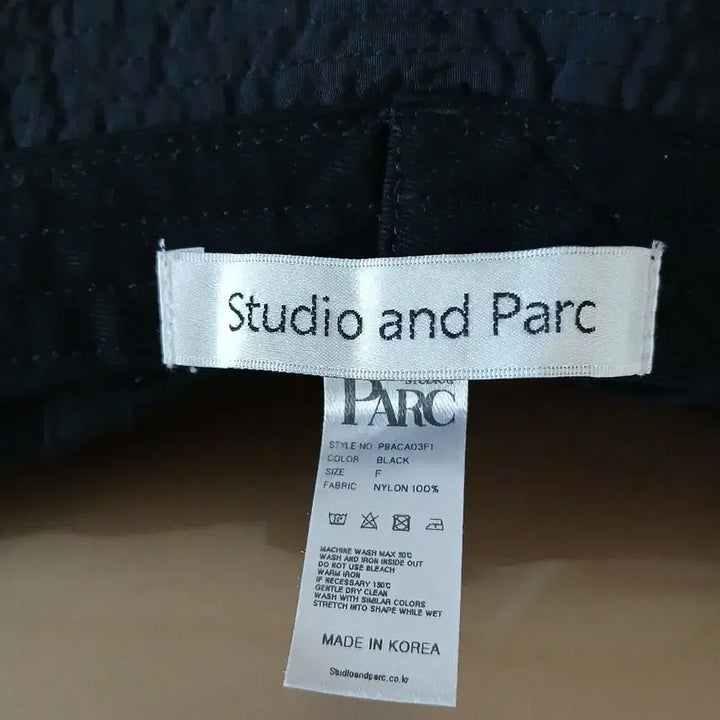[BUNJANG] PARC CLUB Black Bucket Hat / PARC CLUB 블랙 버킷햇/골프모자