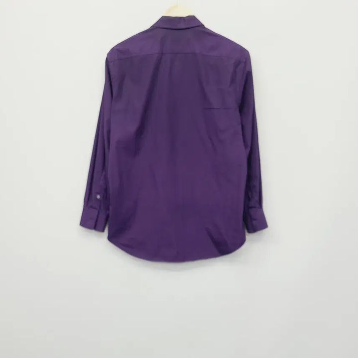 [BUNJANG] Burberry Check-Pattern Stretch Cotton Shirt Purple M / 버버리 정품 체크배색 스트레치 코튼 셔츠 퍼플 M (실측 95)