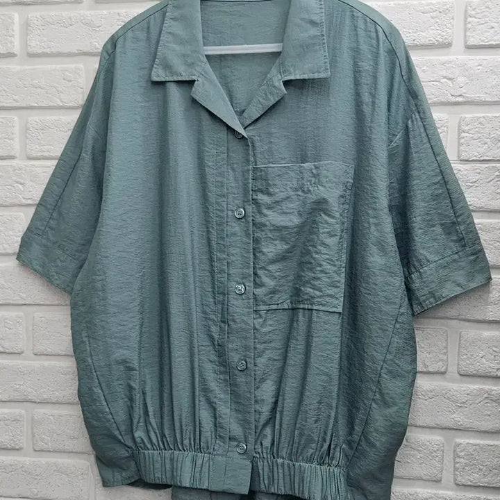 [SOLD OUT] A4286  박시핏 민트색  셔츠쟈켓(AILENE)