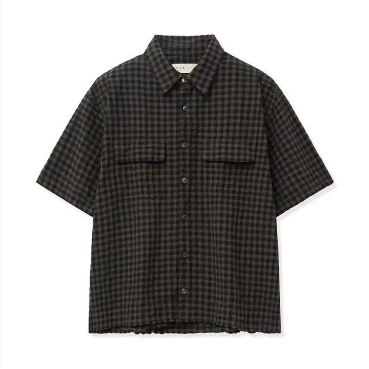 [BUNJANG] Nohant Checkered Shirt Brown / [2] 노운 체크 셔츠 브라운