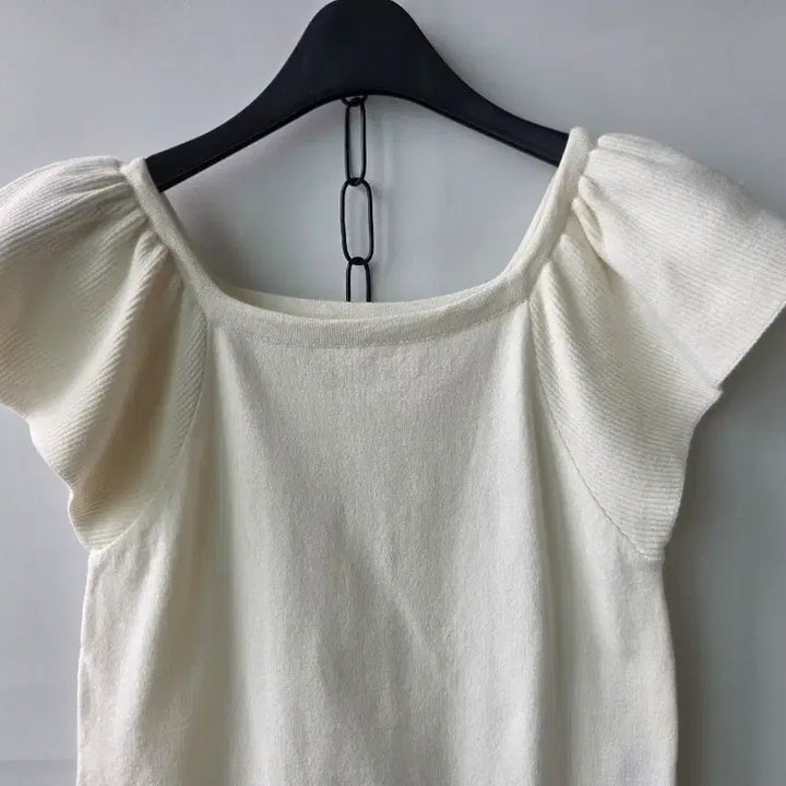 [BUNJANG] Ivory Frill Knit - New / 44-55)아이보리 프릴니트/새제품