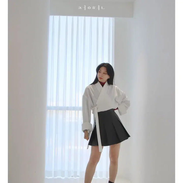 [BUNJANG] Chunghyun Oversized Jangjeogori 2022 White Top / 청현 오버핏 장저고리 ver.2022 화이트 새옷