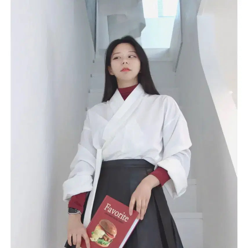 [BUNJANG] Chunghyun Oversized Jangjeogori 2022 White Top / 청현 오버핏 장저고리 ver.2022 화이트 새옷