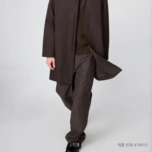[BUNJANG] Uniqlo Pufftech Half Coat Dark Brown L / (단순 택제거) 유니클로 퍼프테크 하프코트 다크브라운 L