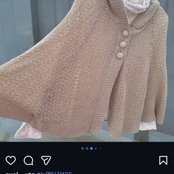 [BUNJANG] Vintage Mori Girl Style Cape and Polka Dot Turtleneck Set / 빈티지 여름 가능 케이프 + 도트 폴라 세트 모리 모리걸