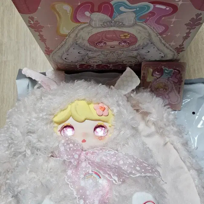 [BUNJANG] Babythree Lucky Bunny Rabbit Adventure 400% Doll Pink / 베이비쓰리 럭시 버니 래빗 어드벤처 400% 인형 핑크 투눈
