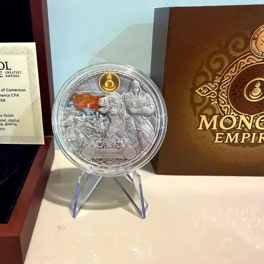 [SOLD OUT] 한정판 MINT XXI 제국의 유산 몽골제국 2온스 은화