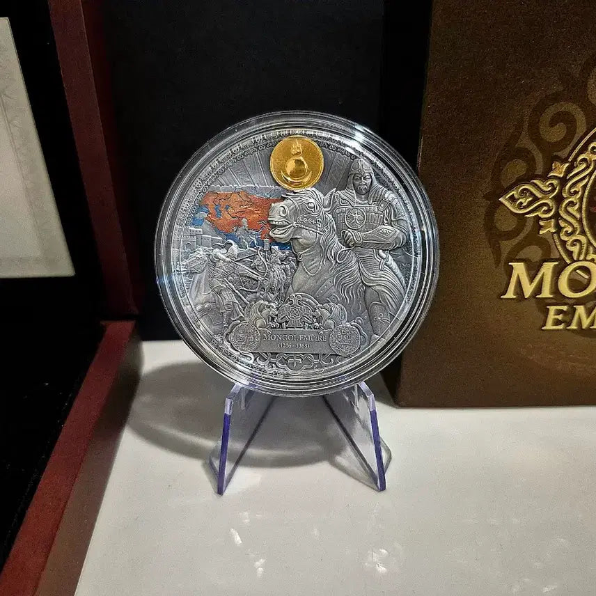 [SOLD OUT] 한정판 MINT XXI 제국의 유산 몽골제국 2온스 은화
