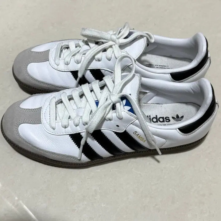 [BUNJANG] Adidas Samba OG Cloud White Sneakers / 250 아디다스 삼바 OG 클라우드 화이트
