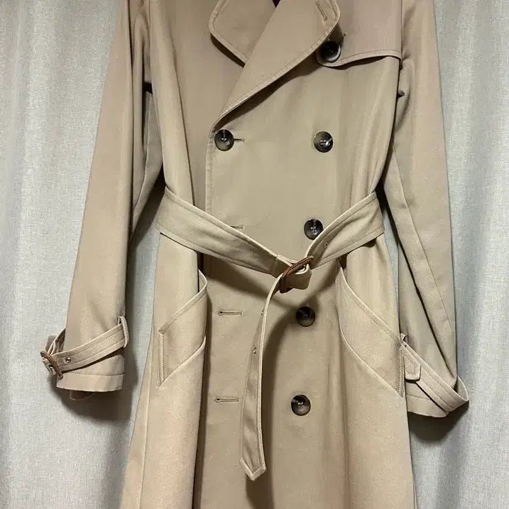 [BUNJANG] A.P.C. Trench Coat (XS Beige) / A.P.C. 아페쎄 면혼방 트렌치코트(XS 베이지)