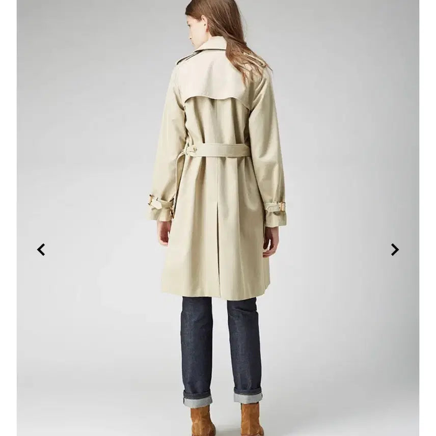 [BUNJANG] A.P.C. Trench Coat (XS Beige) / A.P.C. 아페쎄 면혼방 트렌치코트(XS 베이지)