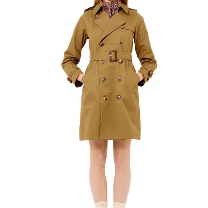 [BUNJANG] A.P.C. Trench Coat (XS Beige) / A.P.C. 아페쎄 면혼방 트렌치코트(XS 베이지)