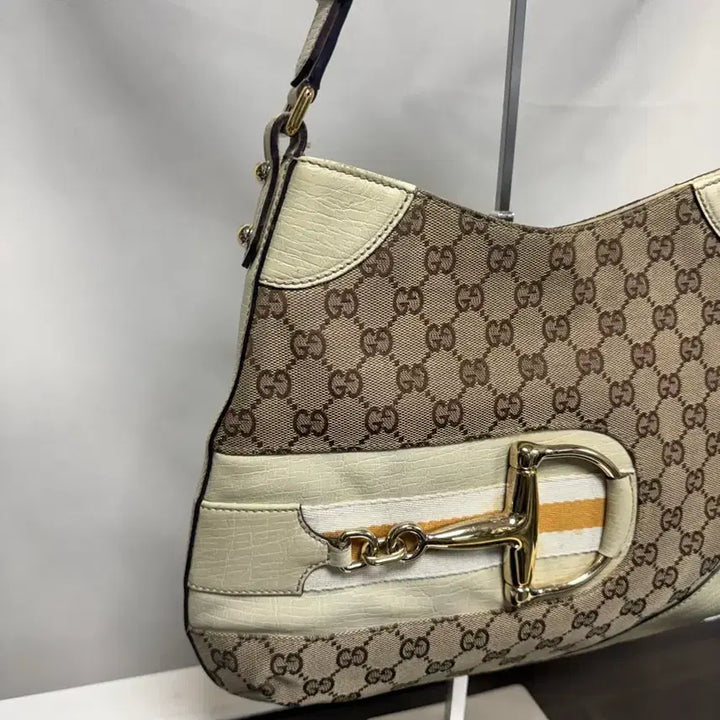 [BUNJANG] Gucci GG Logo Horsebit Hobo Bag / 구찌 GG로고 홀스빗 호보백