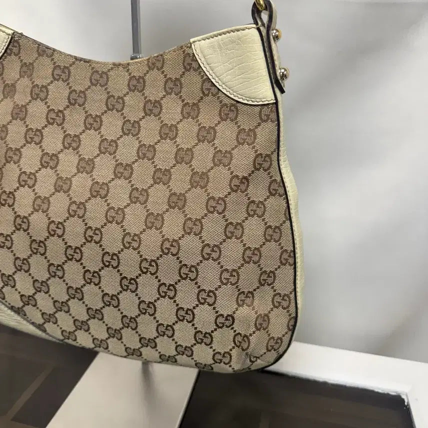 [BUNJANG] Gucci GG Logo Horsebit Hobo Bag / 구찌 GG로고 홀스빗 호보백