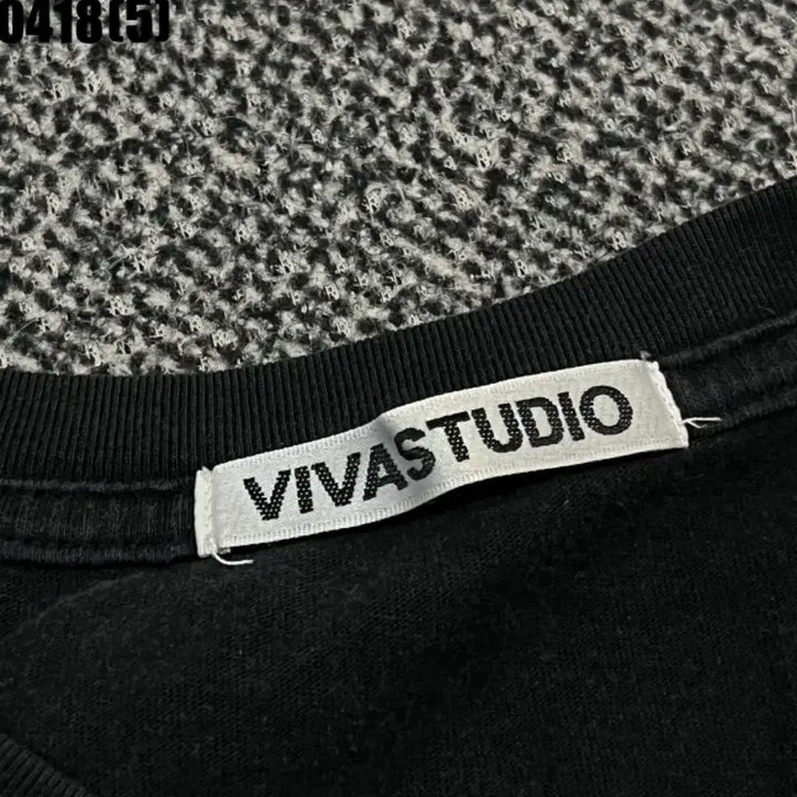[BUNJANG] Vivastudio Blackcats Short Sleeve T-Shirt M / 비바스튜디오 블랙캣츠 반팔 티셔츠m 0418