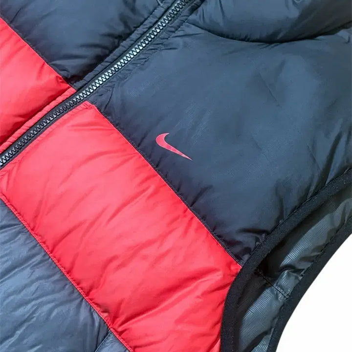 [BUNJANG] Nike Black/Red Padded Vest / 나이키 블랙/레드 패딩 조끼
