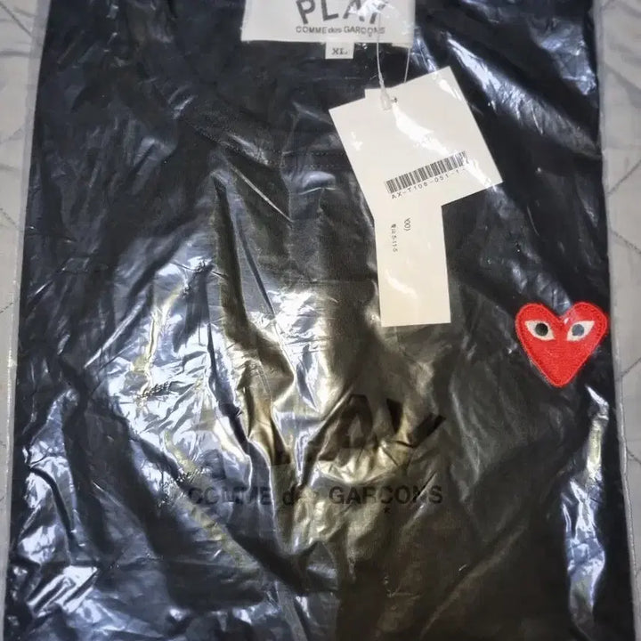 [BUNJANG] Comme des Garcons Black T-Shirt / 꼼데 반팔 블랙 m, XXL