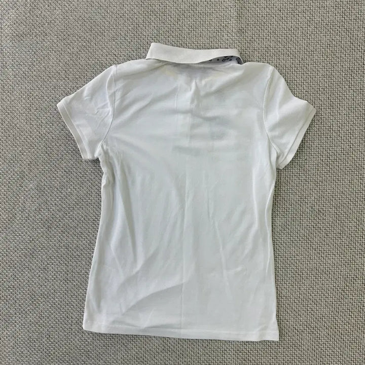 [BUNJANG] Castelbajac Embroidered White Collar Short Sleeve T-shirt / 90 까스텔바작 자수 화이트 카라 반팔티 0416D