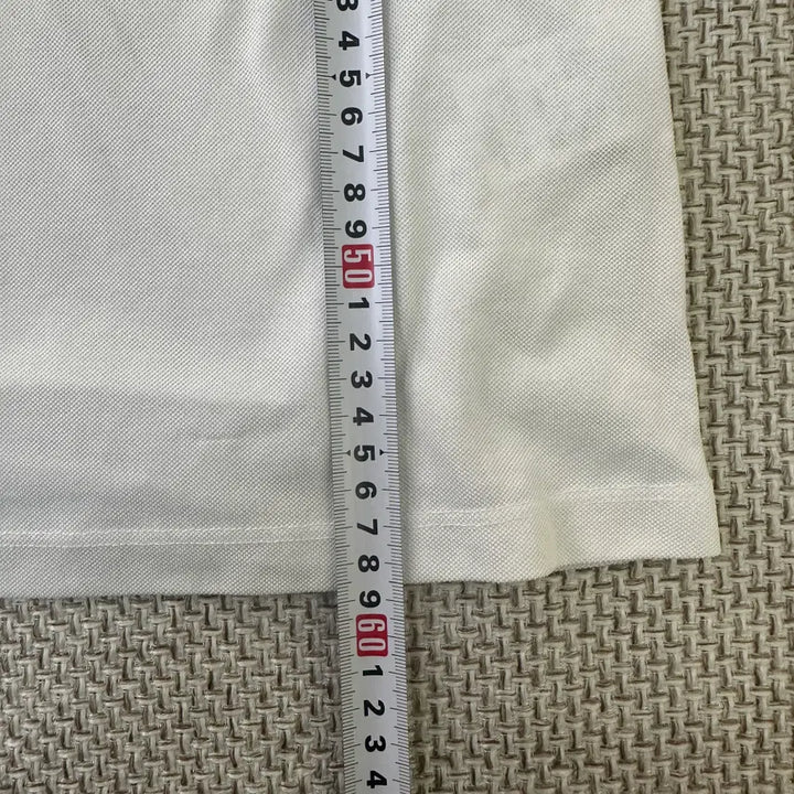 [BUNJANG] Castelbajac Embroidered White Collar Short Sleeve T-shirt / 90 까스텔바작 자수 화이트 카라 반팔티 0416D
