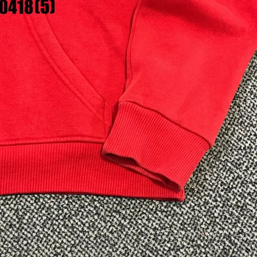 [BUNJANG] Adidas Trefoil Logo Red Hoodie Size 85 / 아디다스 빨간색 후드티 트레포일 로고85 0418